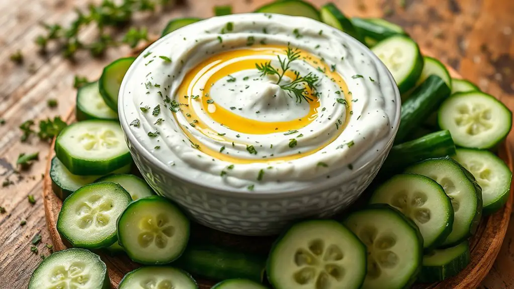 herb infused yogurt sauce