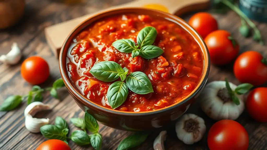 homemade tomato based sauce