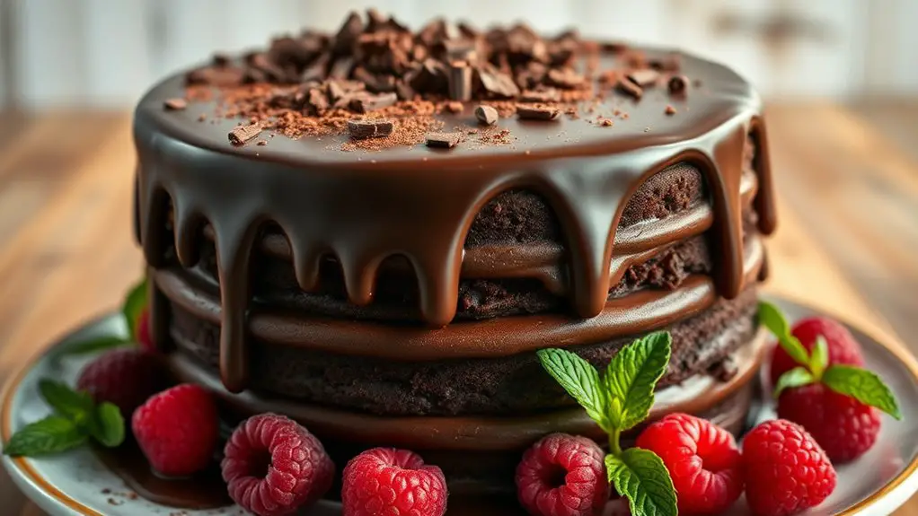 indulgent rich chocolate dessert