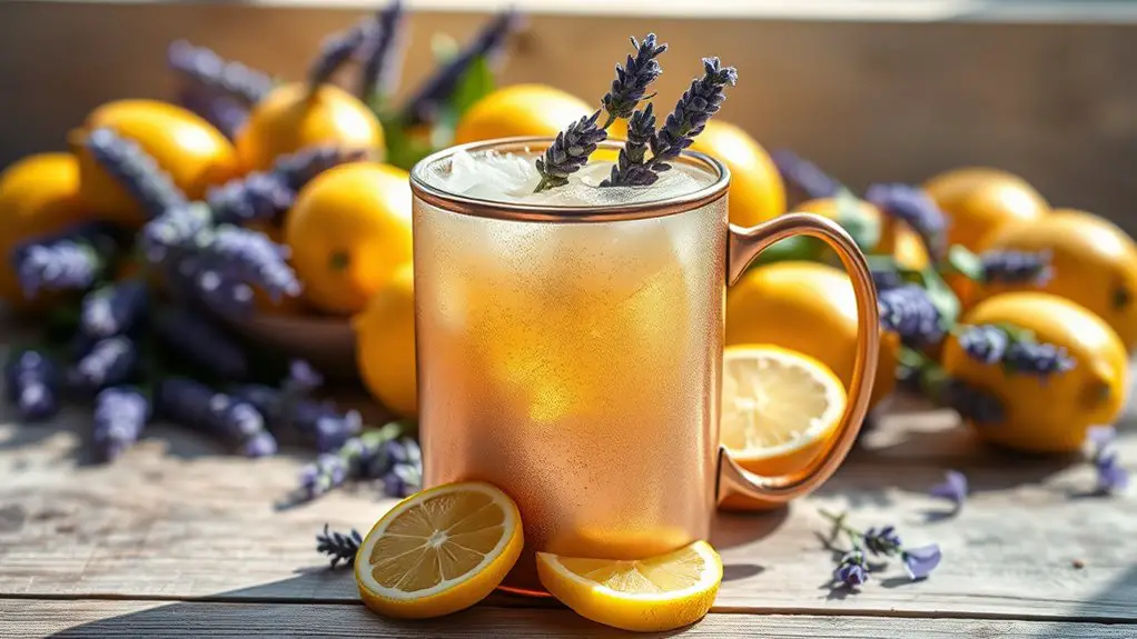 lavender infused citrus cocktail