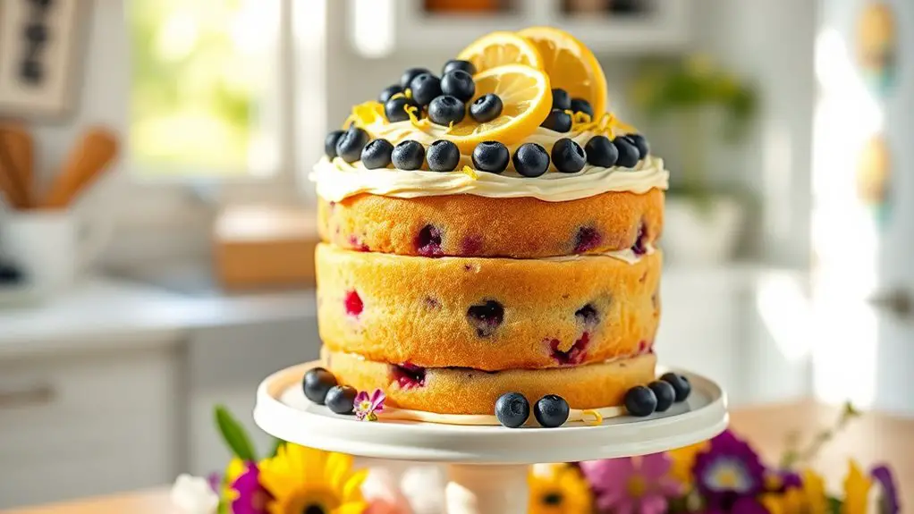 lemon blueberry cake recipe