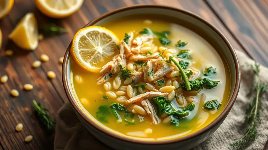 lemon chicken orzo soup