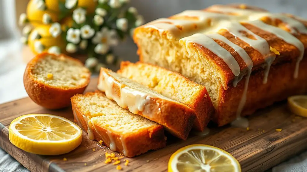 lemon zest infused cake