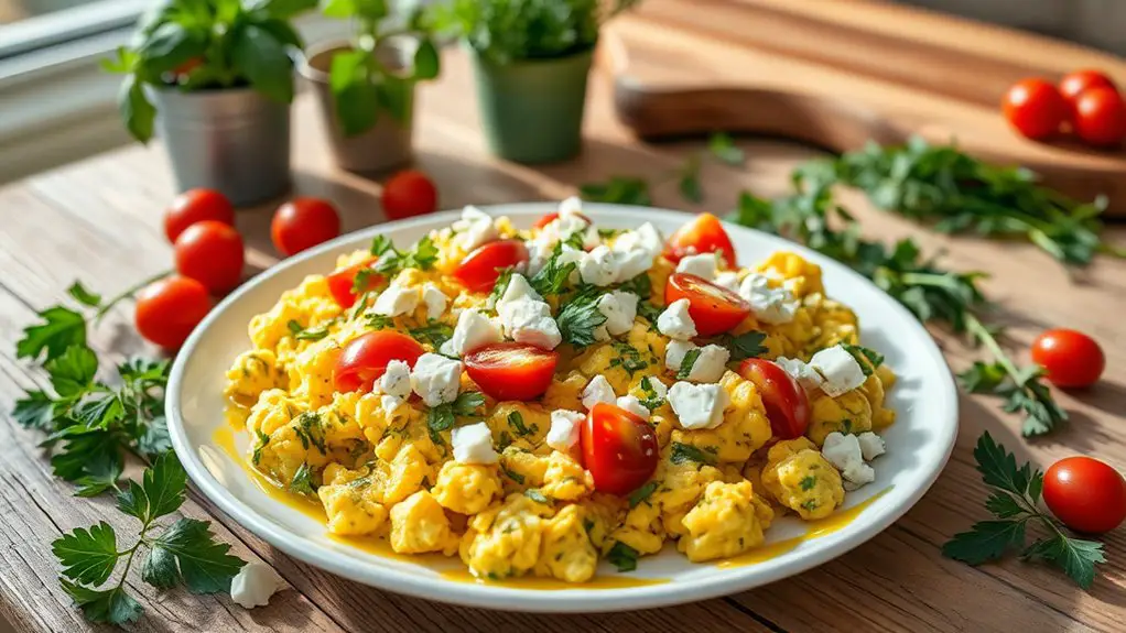 mediterranean inspired egg dish