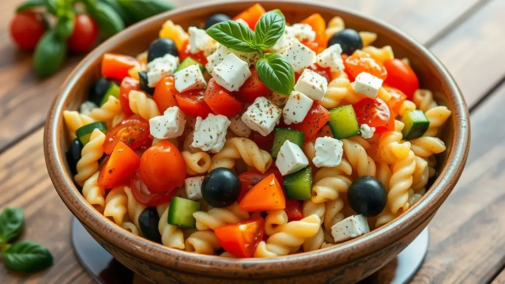 mediterranean inspired pasta salad