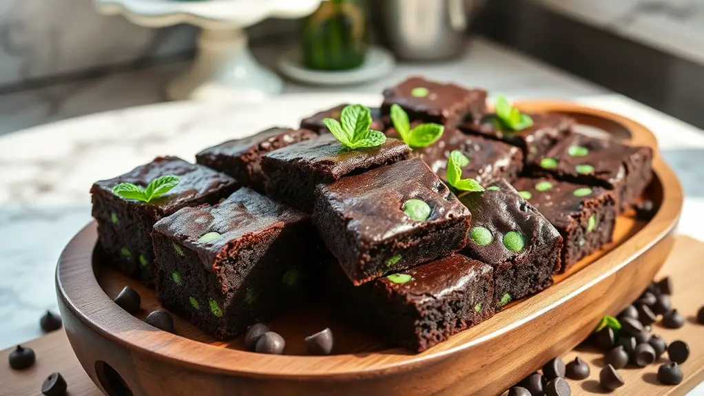 minty chocolatey brownie delight