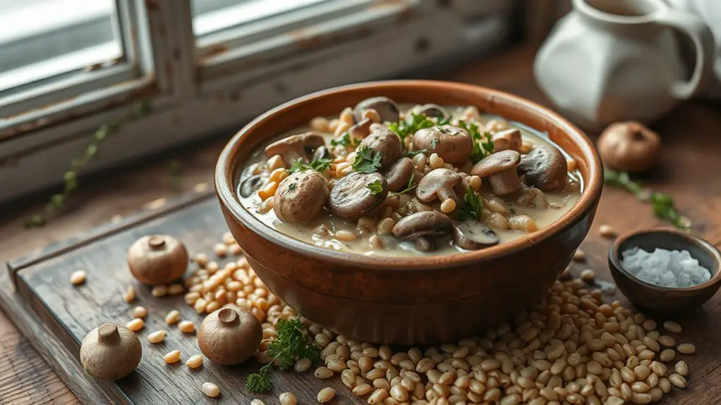 mushroom barley stew recipe