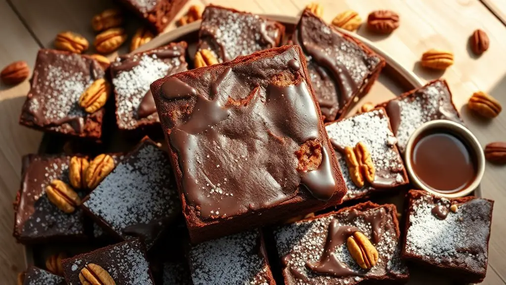 nutty brownie dessert indulgence