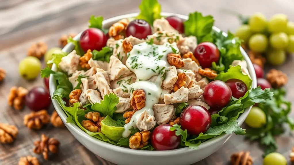 nutty fruity chicken salad