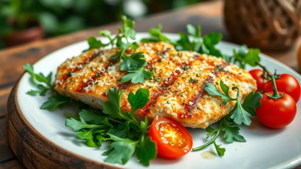 parmesan crusted grilled chicken