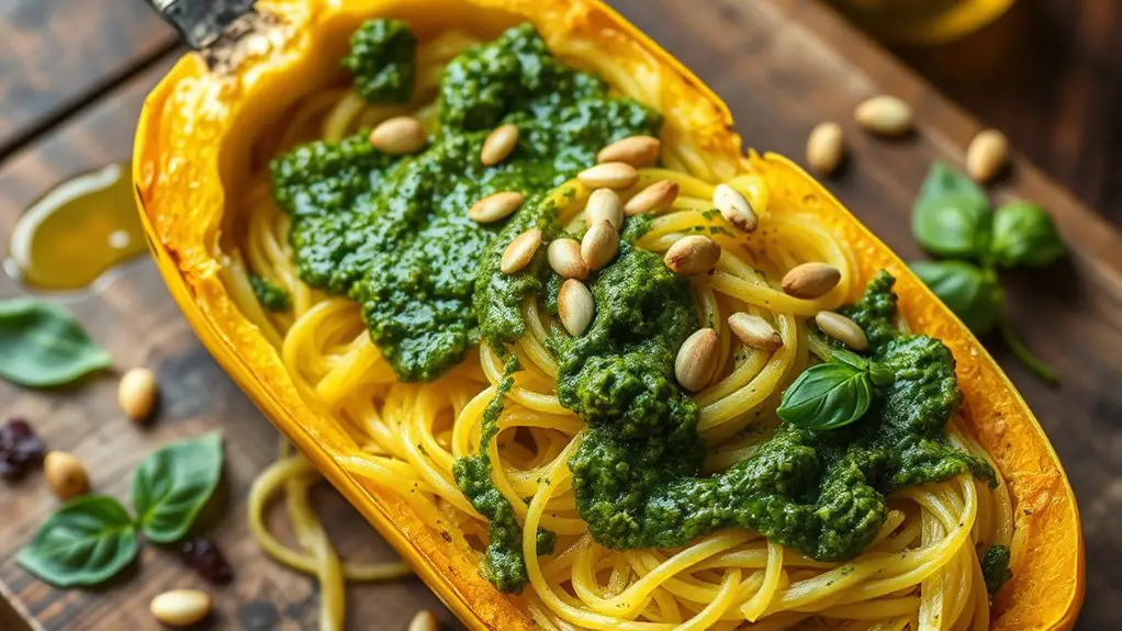 pasta alternative with pesto