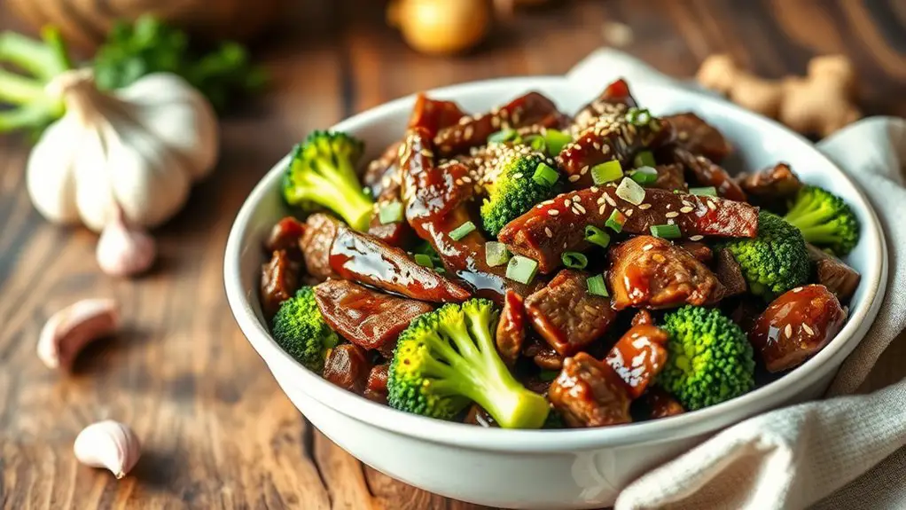 quick beef and broccoli