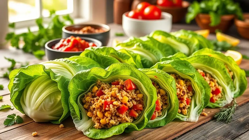 quinoa stuffed cabbage rolls