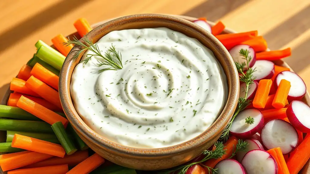 ranch flavored vegetable dip recipe