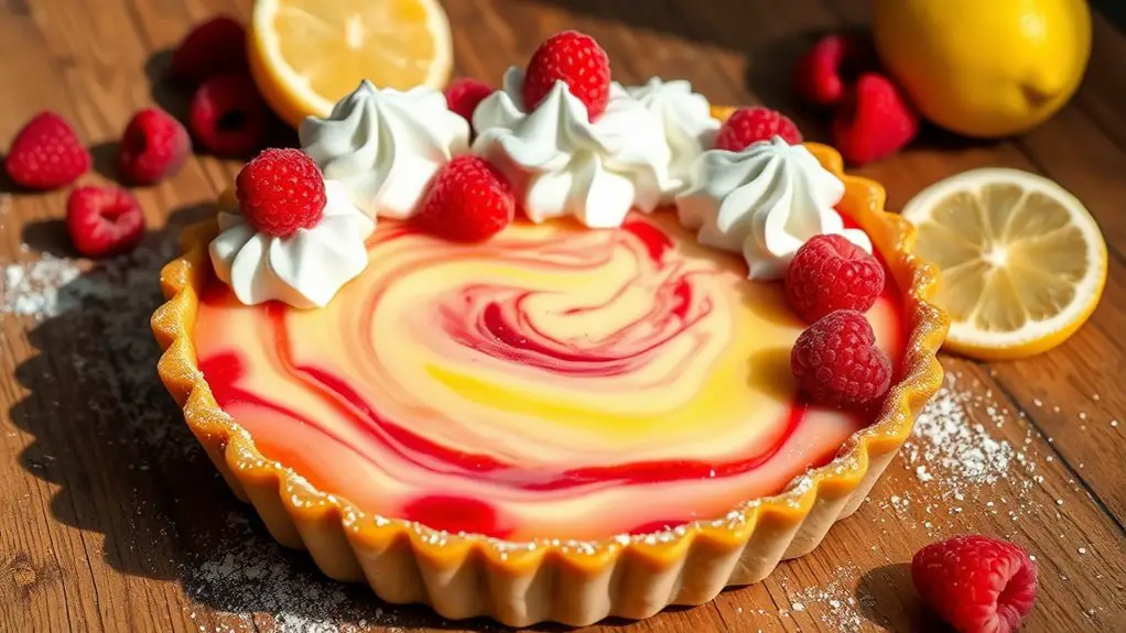 raspberry lemon cream dessert