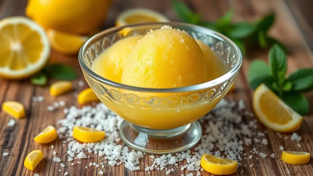 refreshing frozen lemon treat