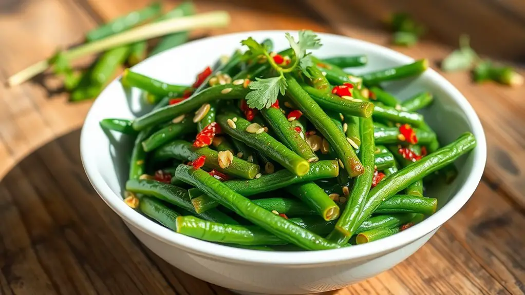 saut ed spicy green beans