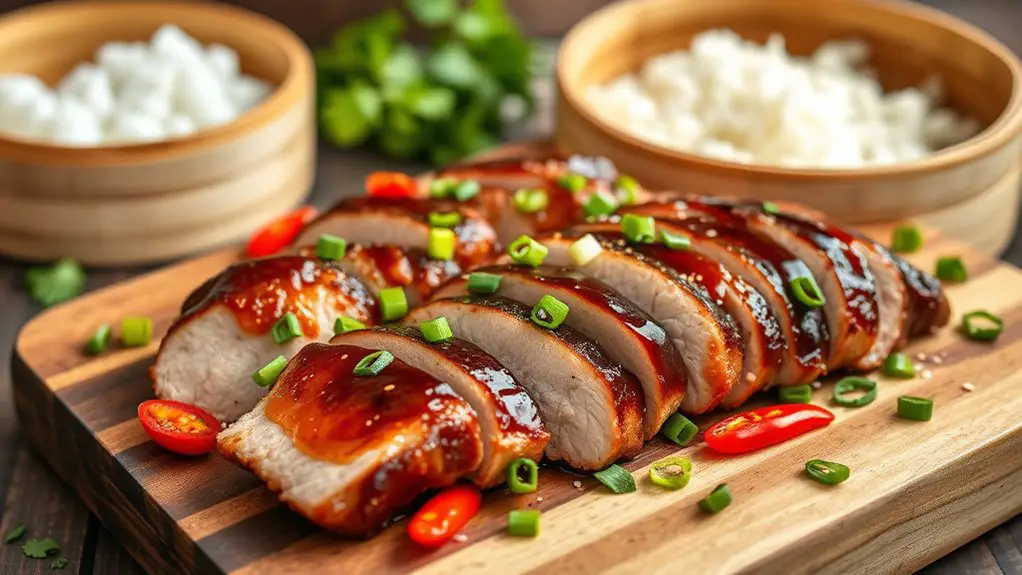 savory glazed pork dish