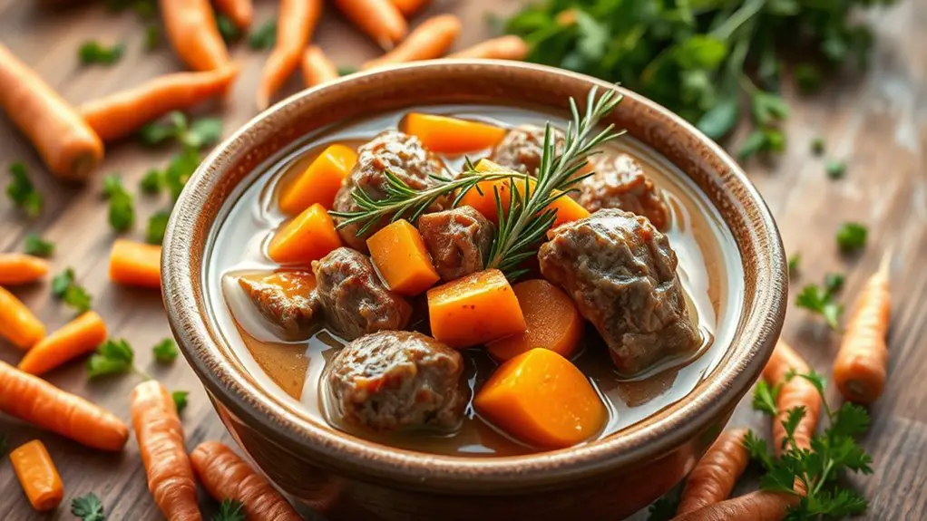 savory lamb and carrot stew