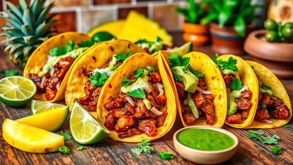 savory marinated pork tacos