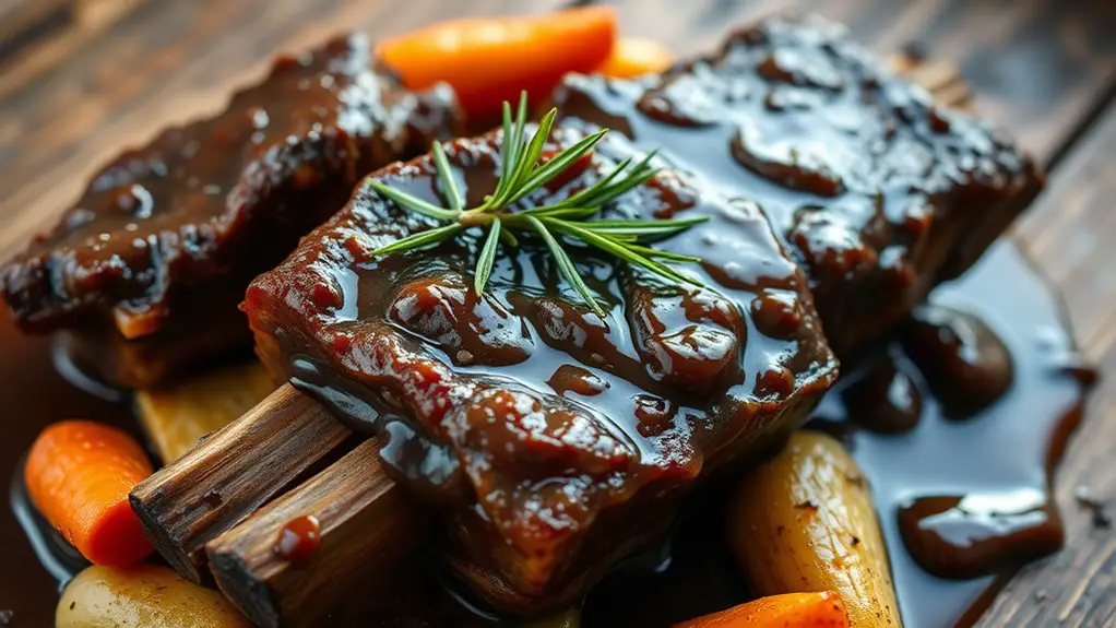 savory slow cooked beef ribs