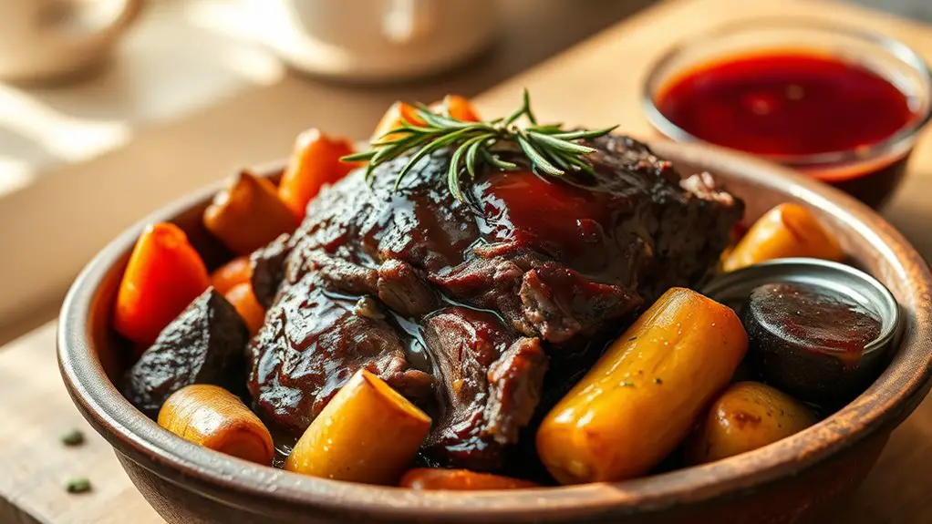 savory wine infused pot roast