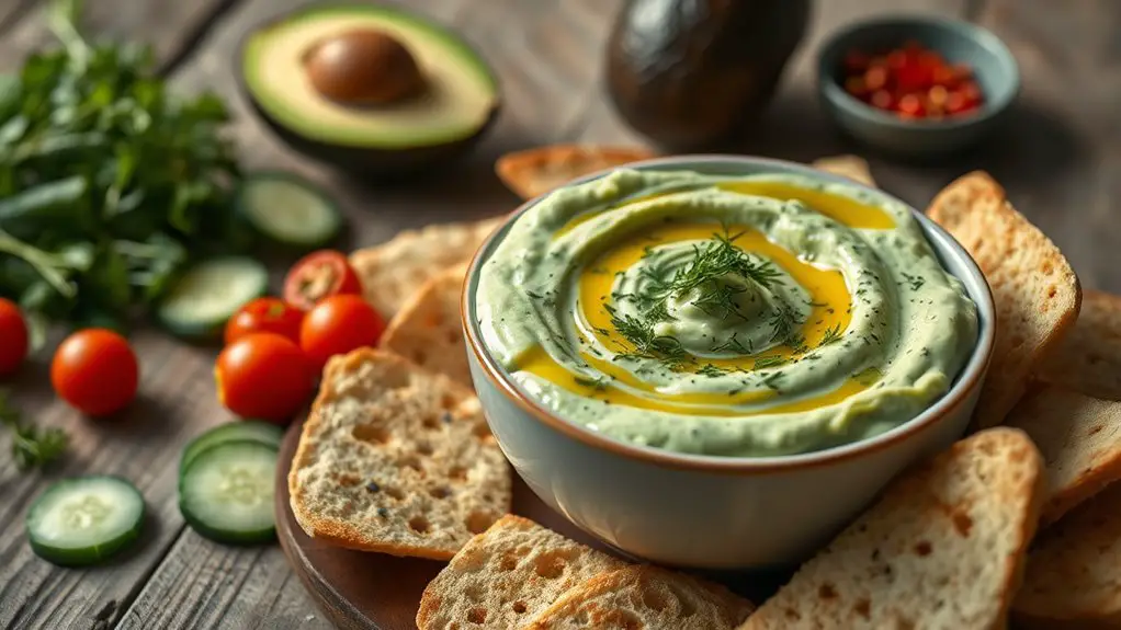 spicy avocado yogurt sauce