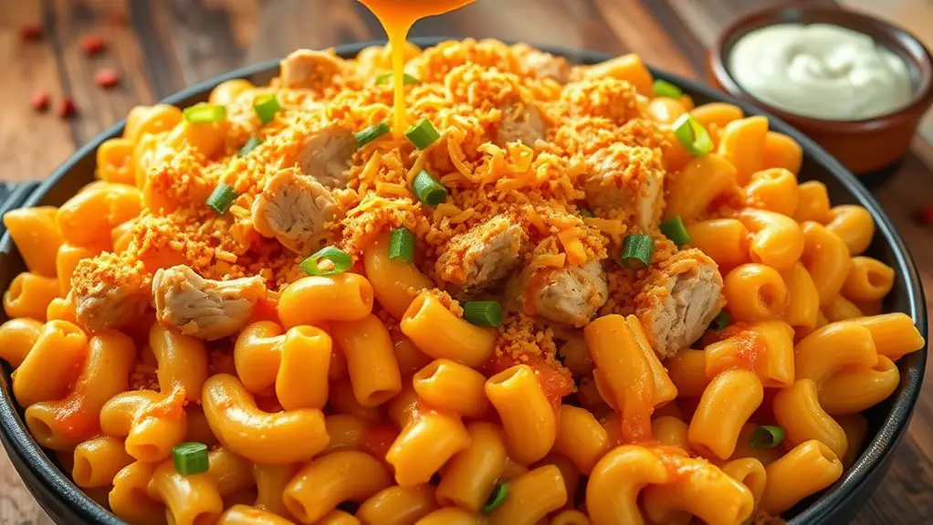 spicy cheesy pasta dish