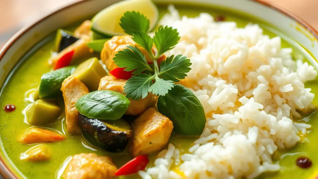 spicy coconut chicken dish