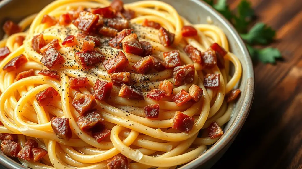 spicy pancetta carbonara recipe