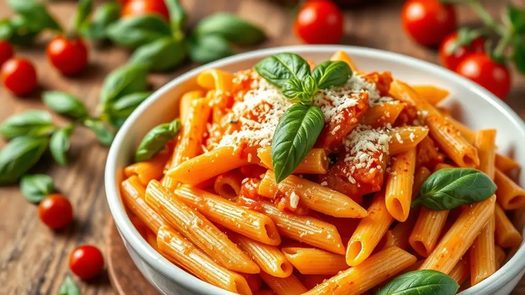 spicy pasta with vodka