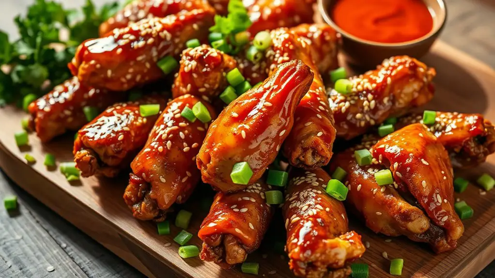 spicy sesame chicken wings