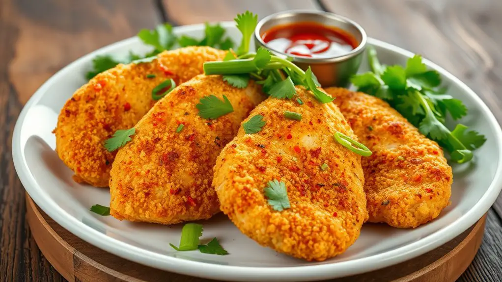 spicy sriracha chicken cutlets