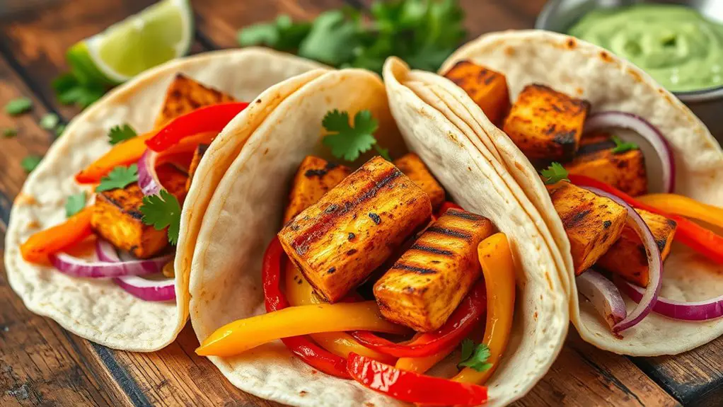 spicy tofu fajita recipe