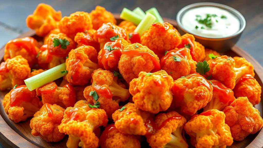 spicy vegetarian cauliflower appetizer