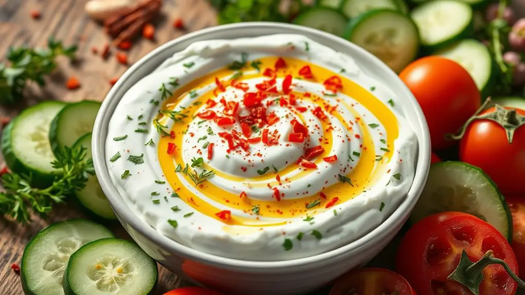 spicy yogurt cucumber dip