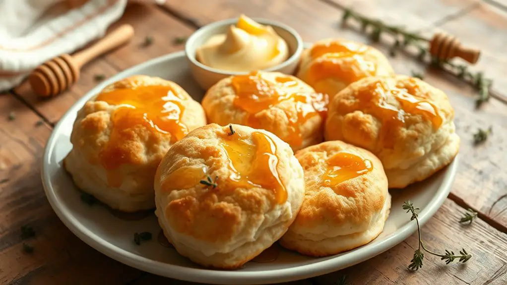 sweet and flaky biscuits