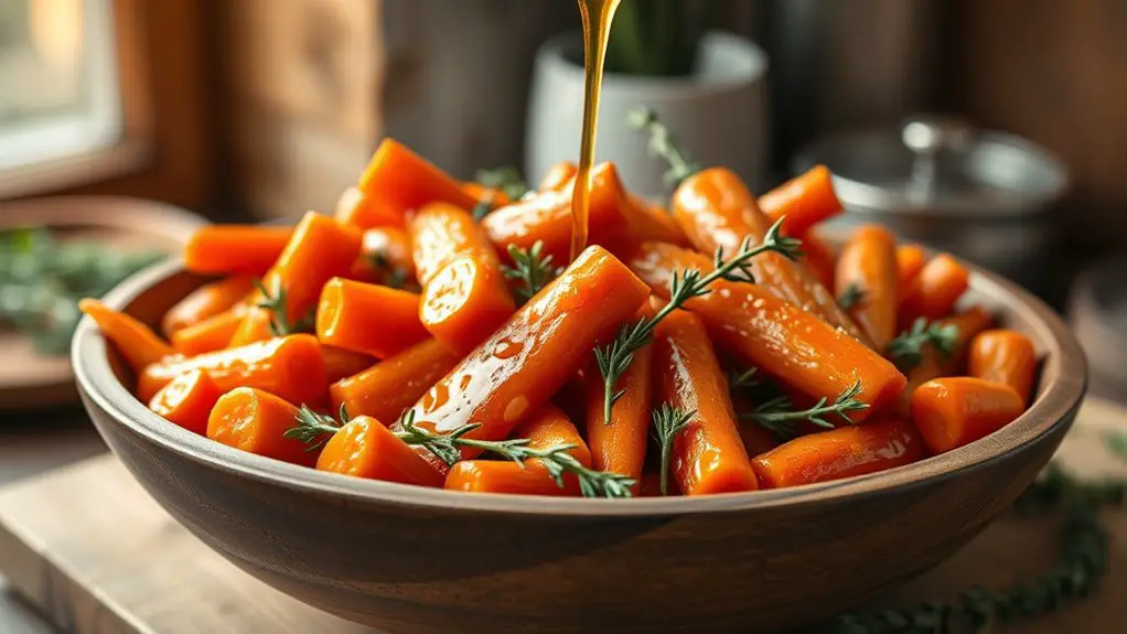 sweet and sticky carrots