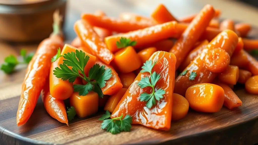 sweet caramelized carrot dish