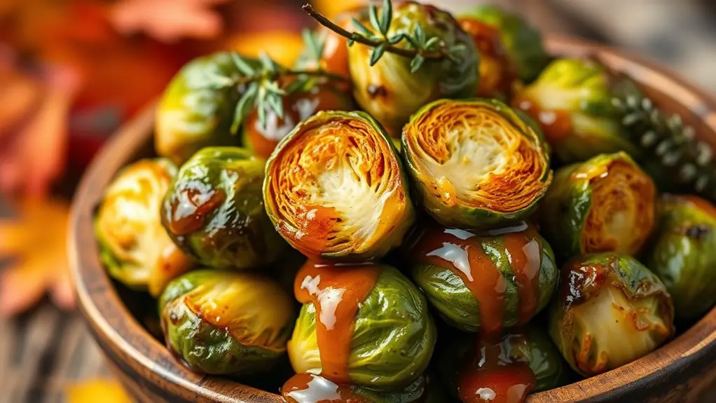 sweet maple brussels sprouts