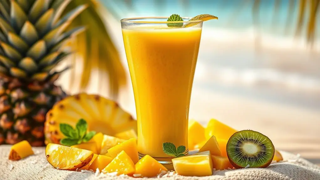 tropical fruit smoothie blend