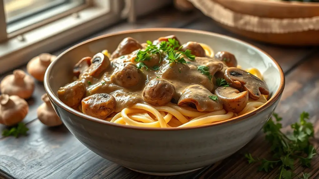 vegan alternative to stroganoff