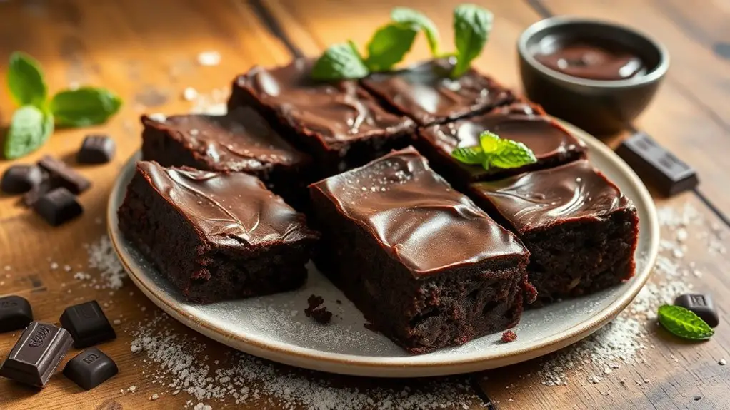 vegan chocolate fudge brownies