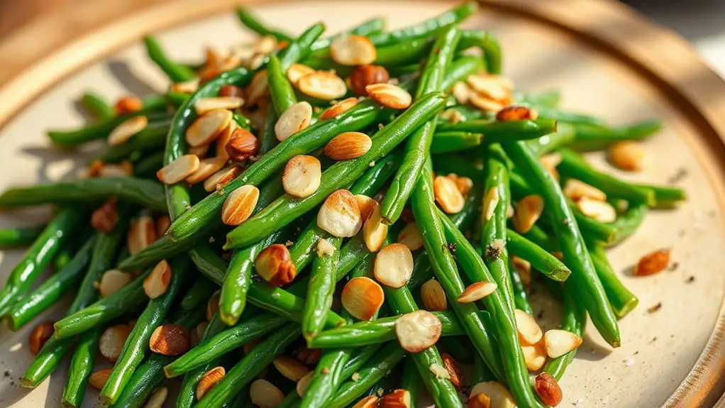 almonds enhance green beans