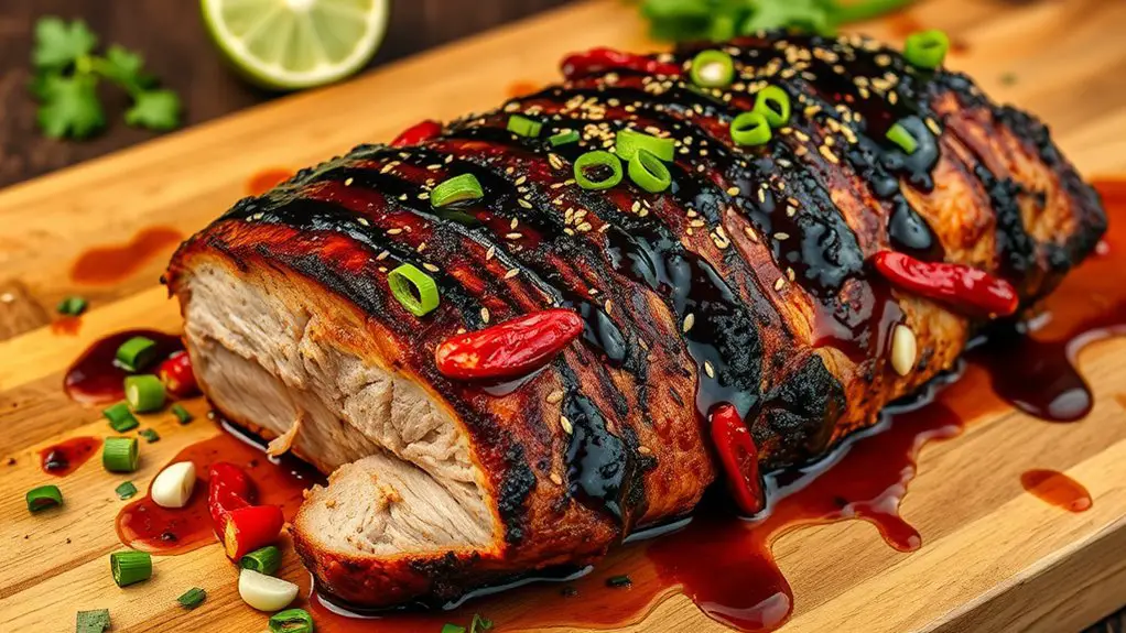 asian spiced pork loin