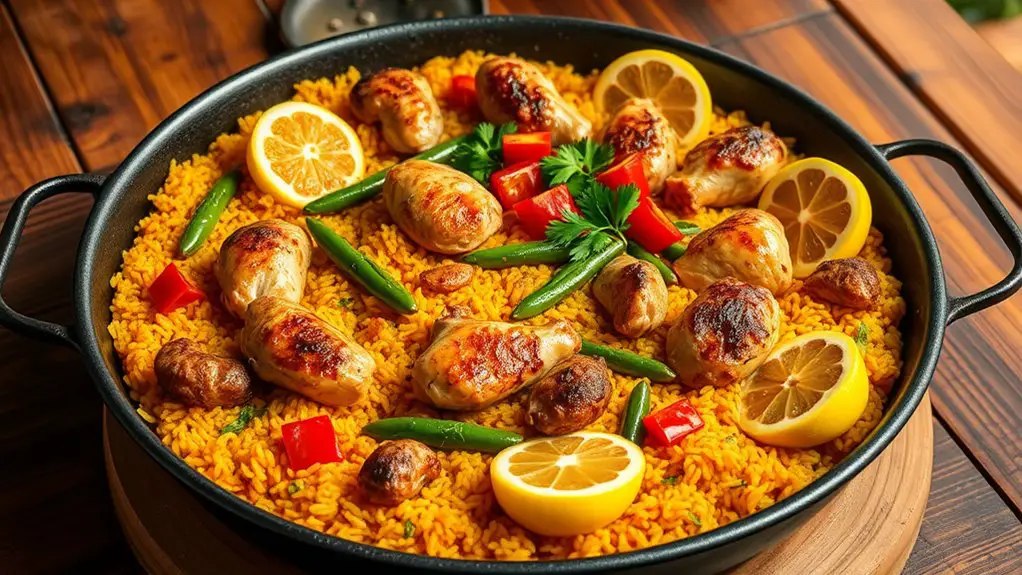 authentic valencian rice dish