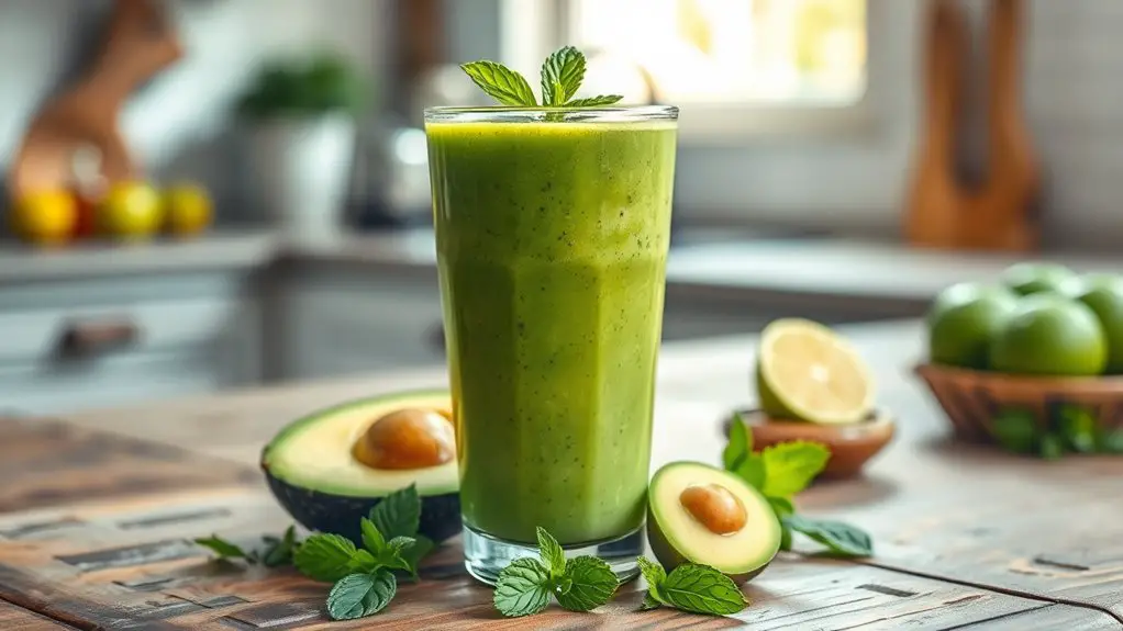 avocado mint beverage delight