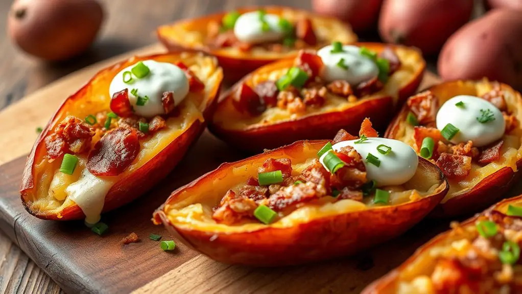 baked potato skin appetizer