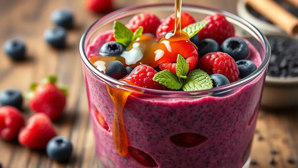 berry chia seed pudding