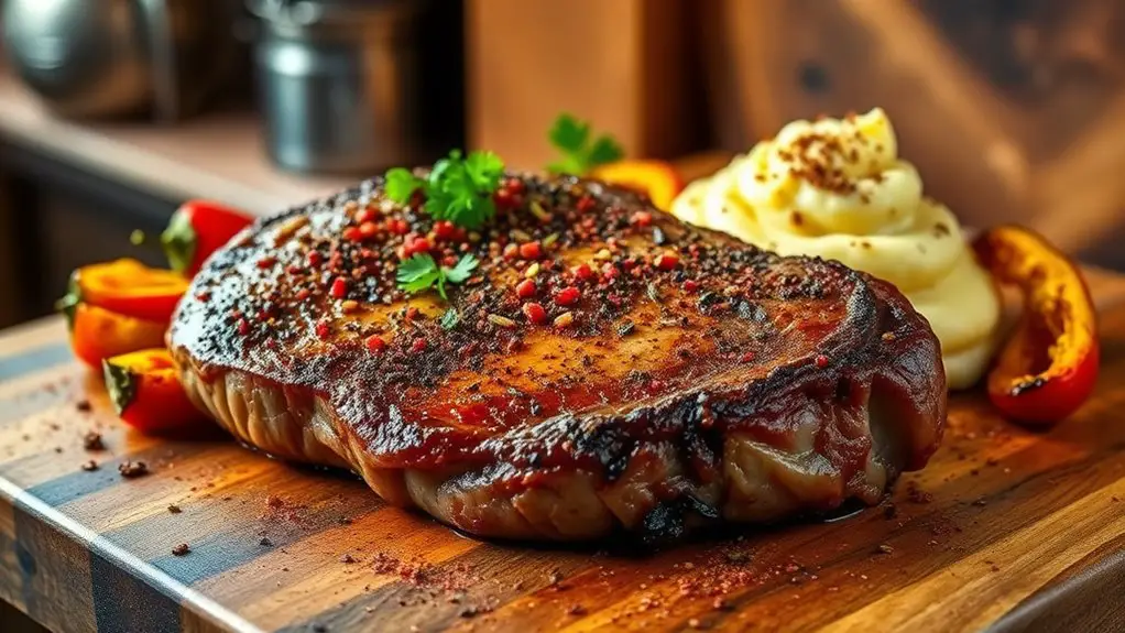 cajun spiced grilled steak delight